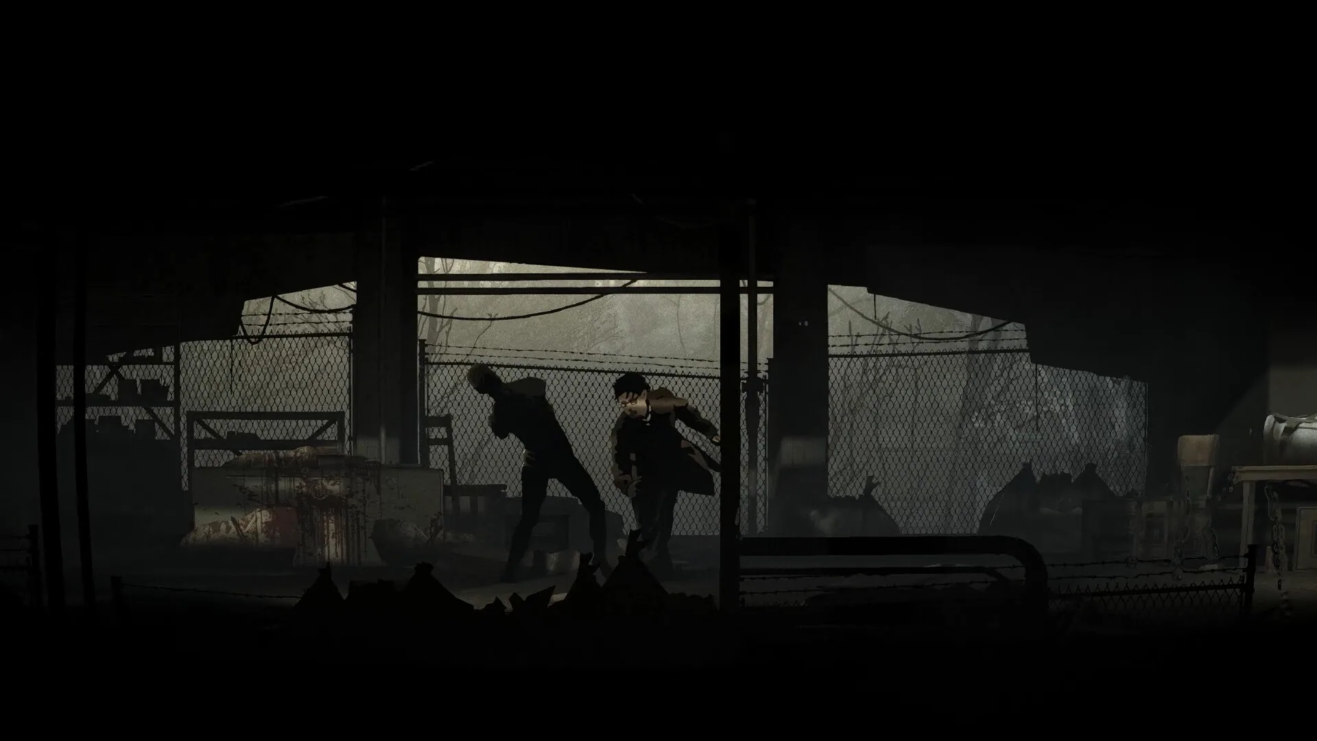 A shadowy room in Silver Pines